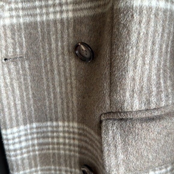 Reformation York Plaid Long Maxi Wool Coat XS - Picture 7 of 8